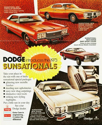 Dodge introduces the 1973 Sunsationals