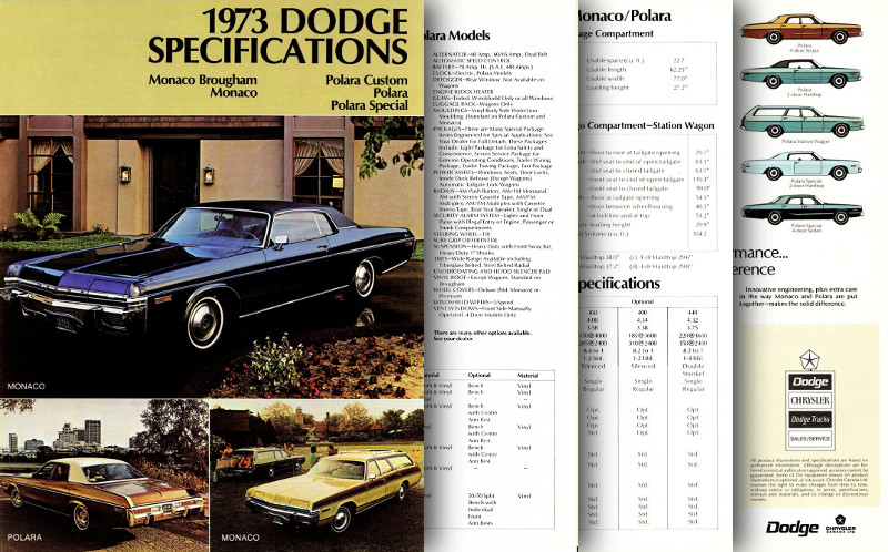 1973 Dodge Specifications